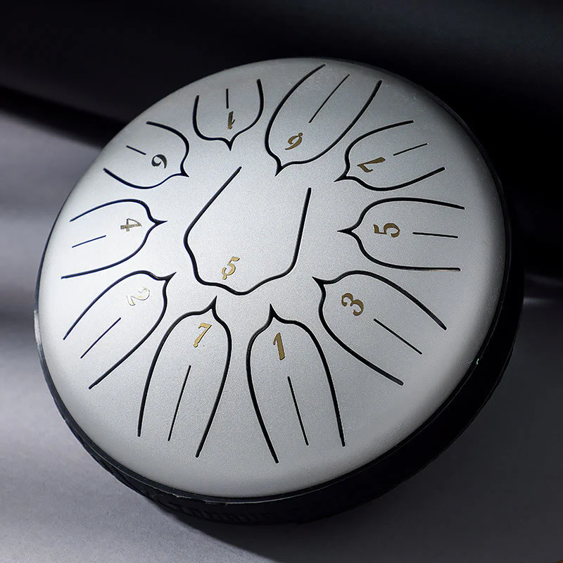 Buddha Stones Steel Tongue Drum Sound Healing Meditazione Yoga Lotus Drum Kit 11 Note 6 Pollici - Image 16