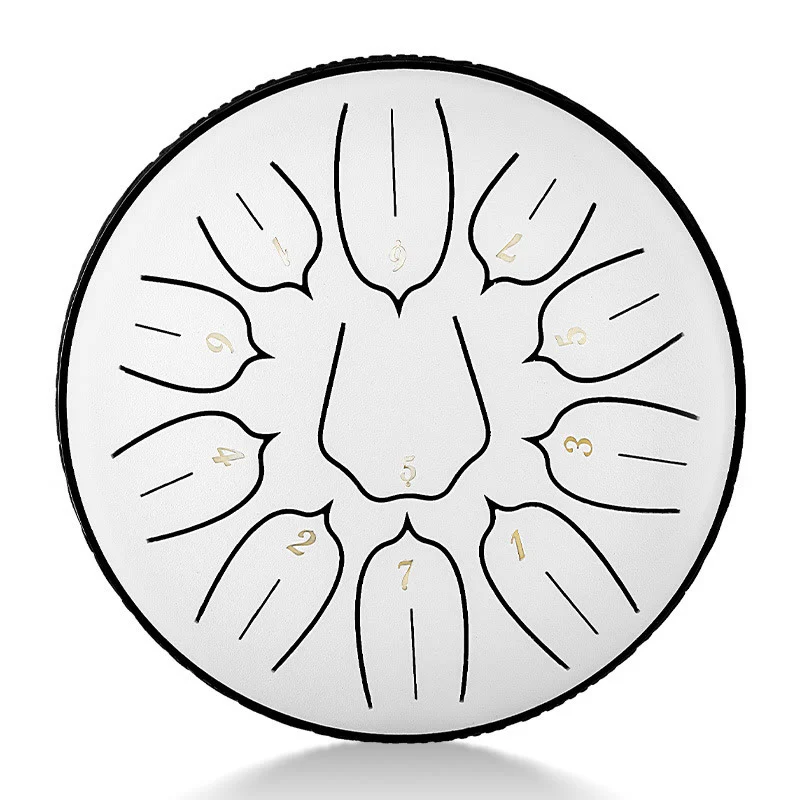 Buddha Stones Steel Tongue Drum Sound Healing Meditazione Yoga Lotus Drum Kit 11 Note 6 Pollici - Image 7