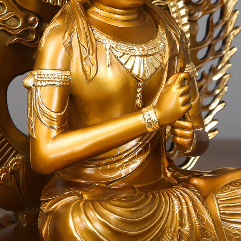 Buddha Stones Tathagata Buddha Figurina Serenità Statua in rame Decorazione per la casa Offerta - Image 7
