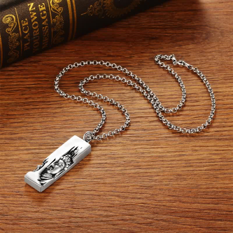 Collana con ciondolo in stile vintage Buddha Stones, Tathagata Buddha, amuleto di protezione e forza portafortuna - Image 15