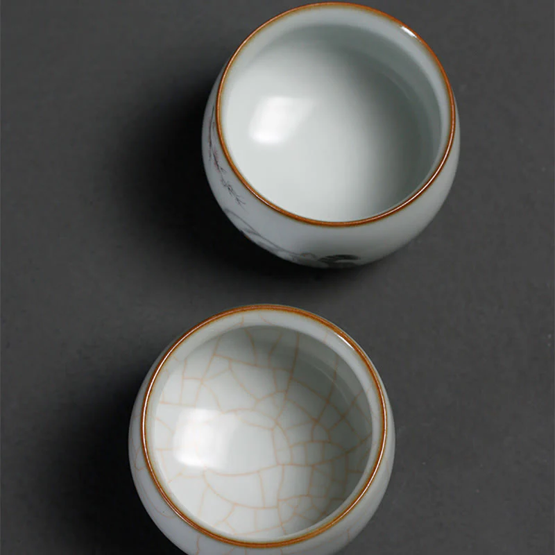 Buddha Stones Tazza da tè Kung Fu con rami di gatto carini e scatola regalo - Image 17