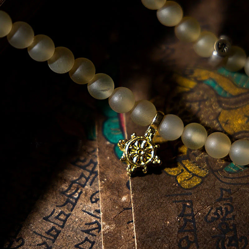 Buddha Stones Tibet 108 Mala Beads Zodiaco cinese Buddha natale Corno di pecora naturale Bracciale della ricchezza - Image 12