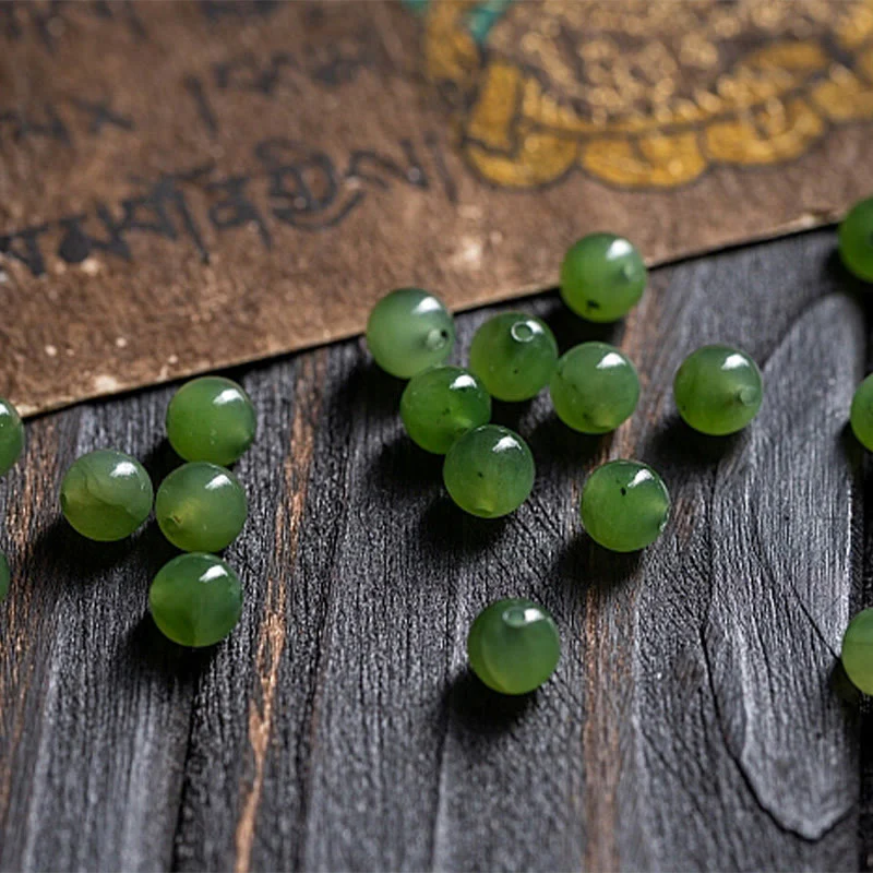 Buddha Stones Tibet naturale 108 Mala perline viola Bodhi Seed Hetian ciano giada rame Dorje braccialetto della pace - Image 9
