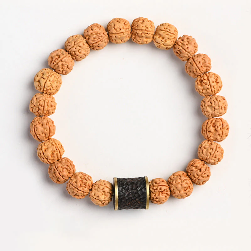 Buddha Stones Tibet Rudraksha Bodhi Seme Ricchezza Auspicio Bracciale - Image 24