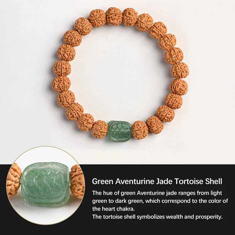 Buddha Stones Tibet Rudraksha Bodhi Seme Ricchezza Auspicio Bracciale - Image 28