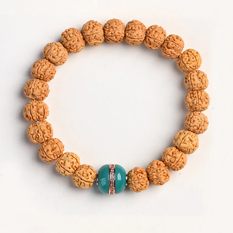 Buddha Stones Tibet Rudraksha Bodhi Seme Ricchezza Auspicio Bracciale - Image 29