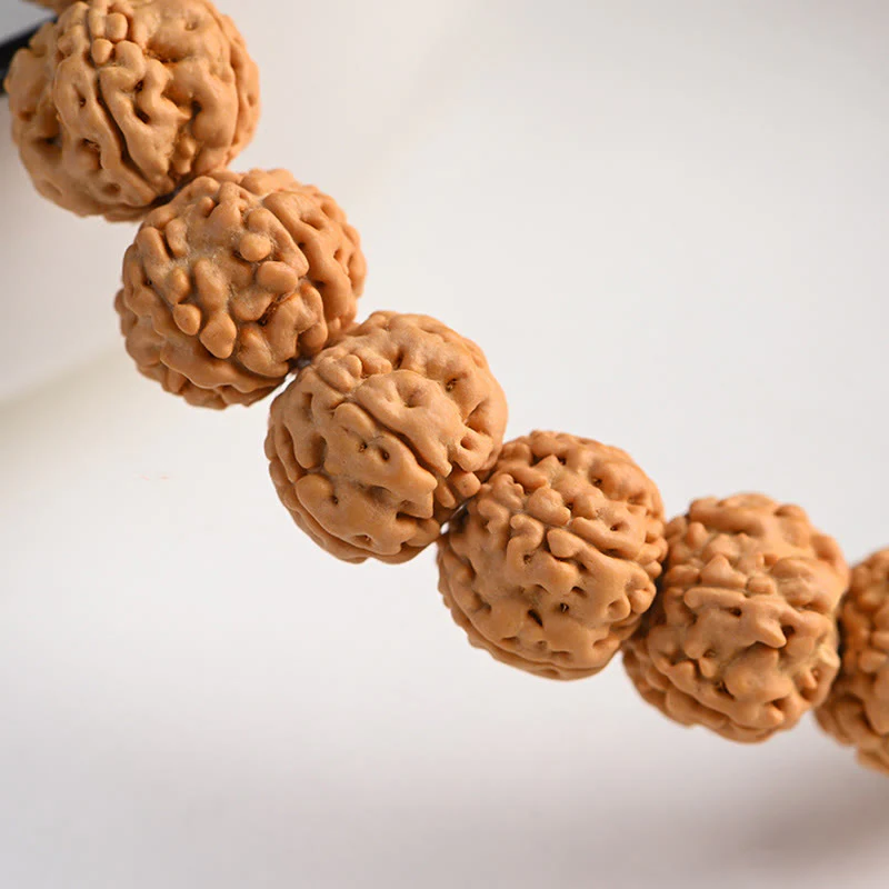 Buddha Stones Tibet Rudraksha Bodhi Seme Ricchezza Auspicio Bracciale - Image 4