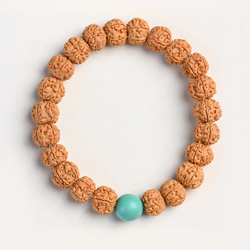 Buddha Stones Tibet Rudraksha Bodhi Seme Ricchezza Auspicio Bracciale - Image 9