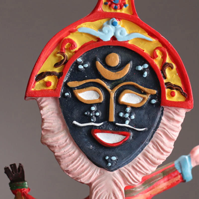 Buddha Stones Tibetan Opera Maschera Viso Marionetta Casa Ufficio Auto Decorazione Ornamento - Image 11