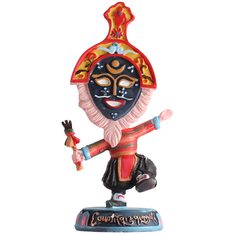 Buddha Stones Tibetan Opera Maschera Viso Marionetta Casa Ufficio Auto Decorazione Ornamento - Image 14