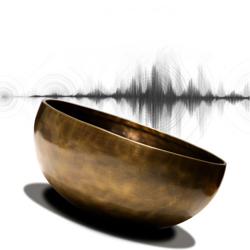 Buddha Stones Tibetan Sound Bowl Artigianale per Guarigione e Meditazione Set di Campane Tibetane per Canto ad Energia Positiva - Image 6