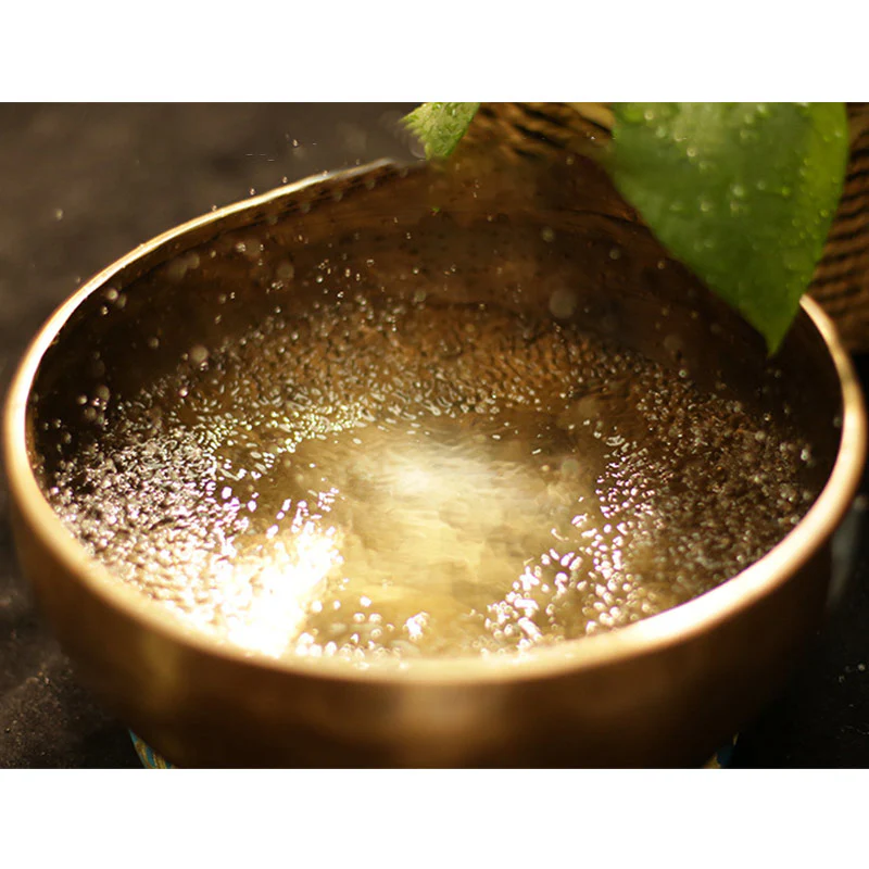Buddha Stones Tibetan Sound Bowl Artigianale per Guarigione e Meditazione Set di Campane Tibetane per Canto ad Energia Positiva - Image 8