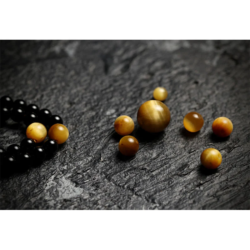 Buddha Stones Tibetano 108 Perle Mala Onice Nero Perle Occhio di Tigre Nove Palazzi Braccialetto di Protezione Bagua - Image 16