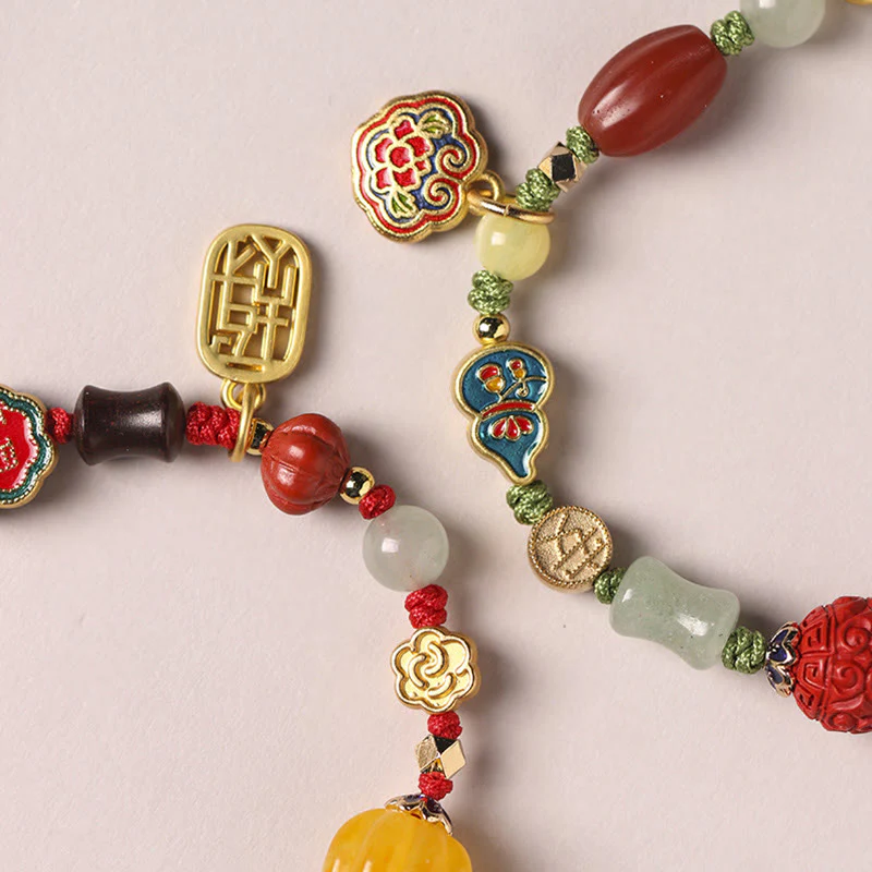 Buddha Stones Tibetano Nuvole di Buon Auspicio Fortuna Felicità Ricchezza Braccialetto Fortuna - Image 9