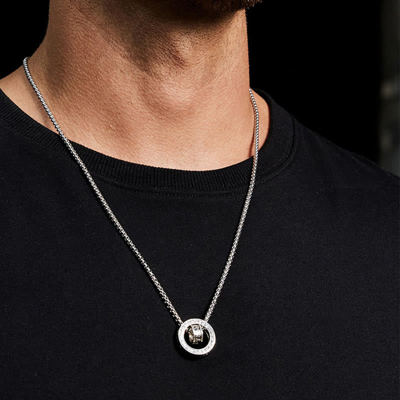 Buddha Stones Tibetano Om Mani Padme Hum Intagliato Pace Purezza Catena Collana Pendente - Image 13