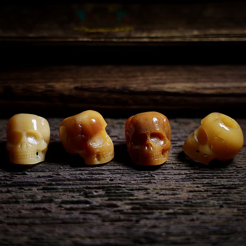 Buddha Stones Tibetano Osso di Cammello Teschio Il Signore del Cadavere Collana con Ciondolo per la Protezione della Foresta - Image 9