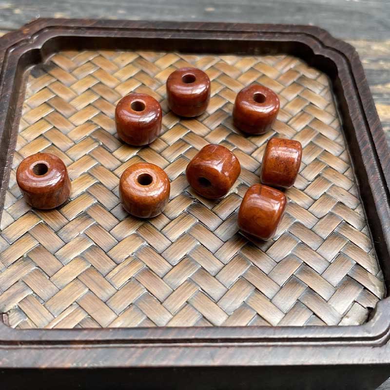 Braccialetto di forza Buddha Stones di osso tibetane, perline Dzi a tre occhi, corno di pecora, agata rossa - Image 12