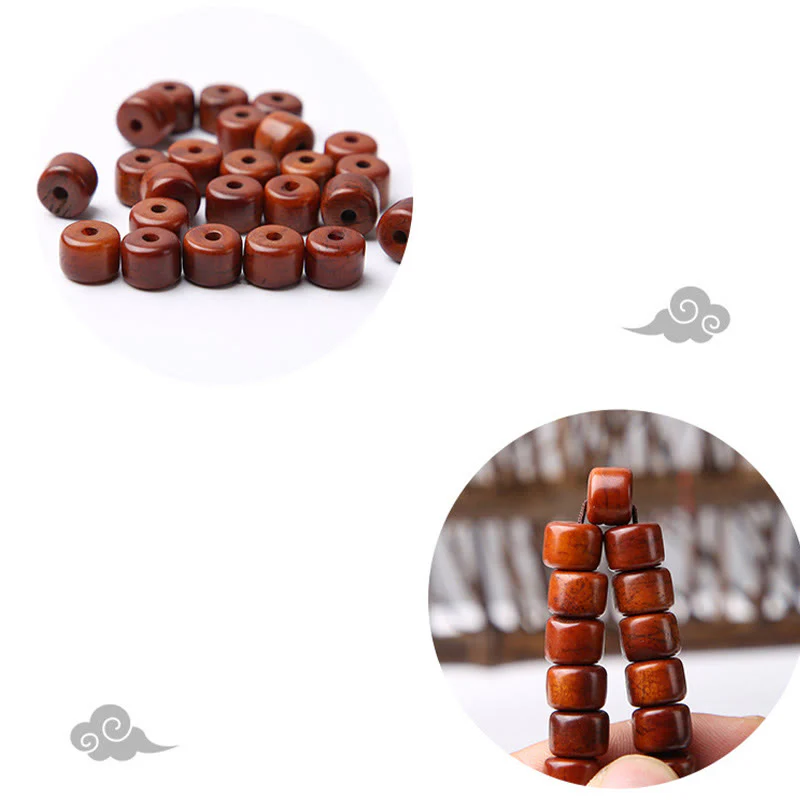 Braccialetto di forza Buddha Stones di osso tibetane, perline Dzi a tre occhi, corno di pecora, agata rossa - Image 14