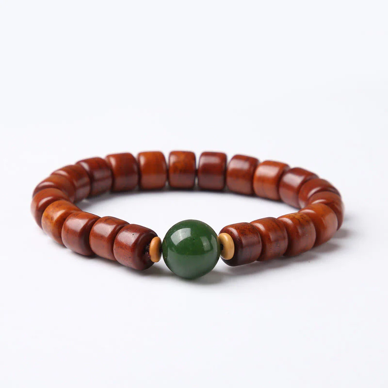 Braccialetto di forza Buddha Stones di osso tibetane, perline Dzi a tre occhi, corno di pecora, agata rossa - Image 22