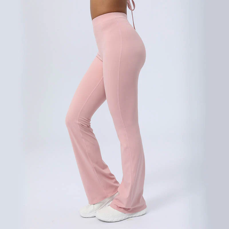 Buddha Stones Top senza spalline a maniche lunghe con reggiseno e pantaloni svasati, completo fitness e yoga - Image 37