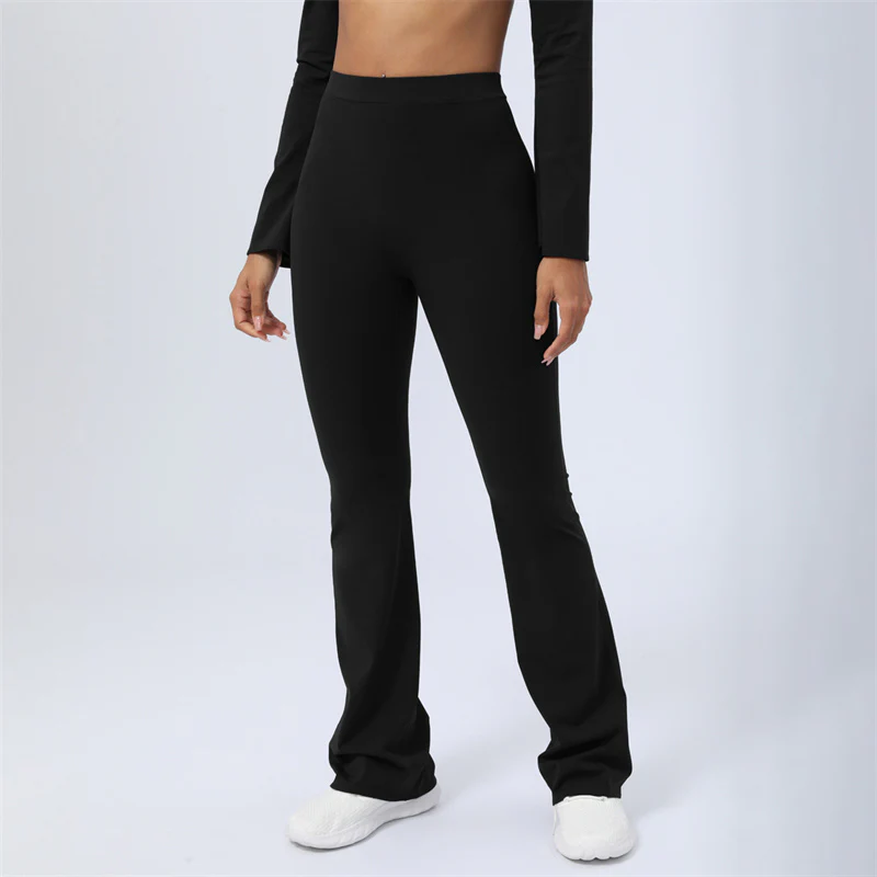 Buddha Stones Top senza spalline a maniche lunghe con reggiseno e pantaloni svasati, completo fitness e yoga - Image 44