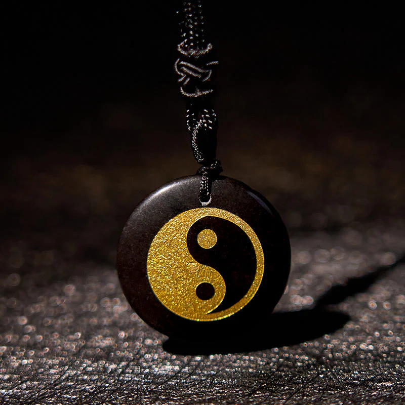 Buddha Stones Vari cristalli Ametista Occhio di tigre Avventurina verde Yin Yang Collana pendente spirituale - Image 14