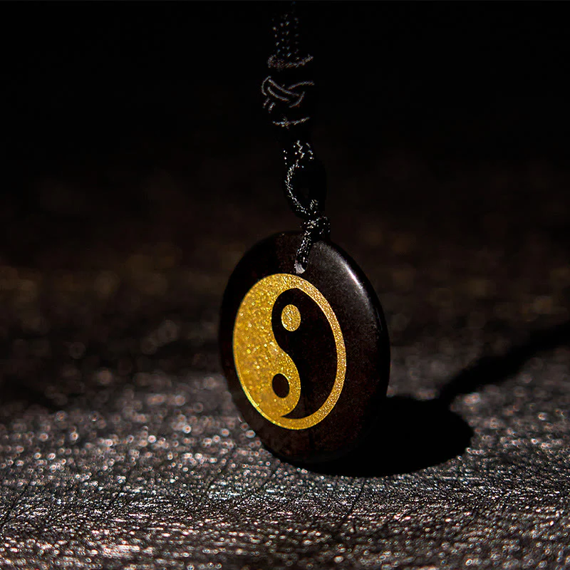 Buddha Stones Vari cristalli Ametista Occhio di tigre Avventurina verde Yin Yang Collana pendente spirituale - Image 16