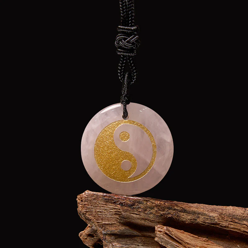 Buddha Stones Vari cristalli Ametista Occhio di tigre Avventurina verde Yin Yang Collana pendente spirituale - Image 26