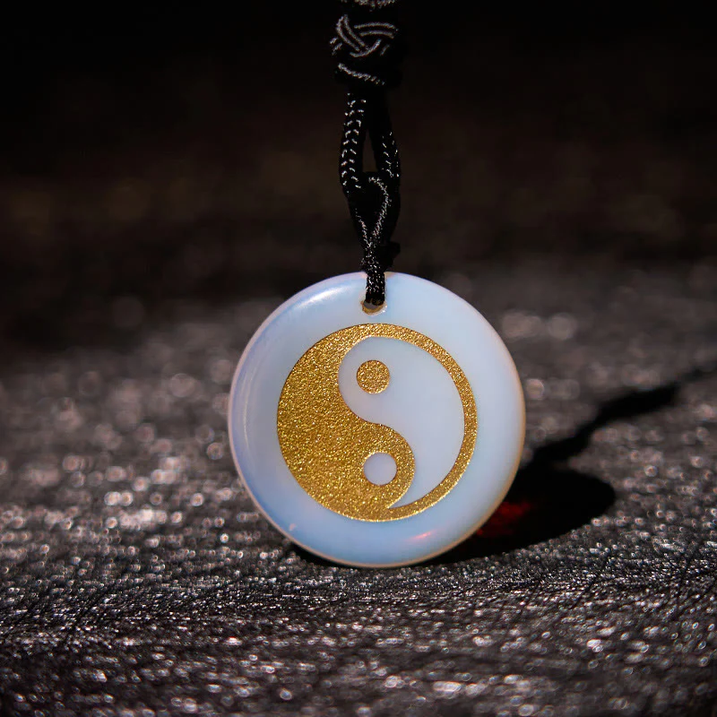 Buddha Stones Vari cristalli Ametista Occhio di tigre Avventurina verde Yin Yang Collana pendente spirituale - Image 32