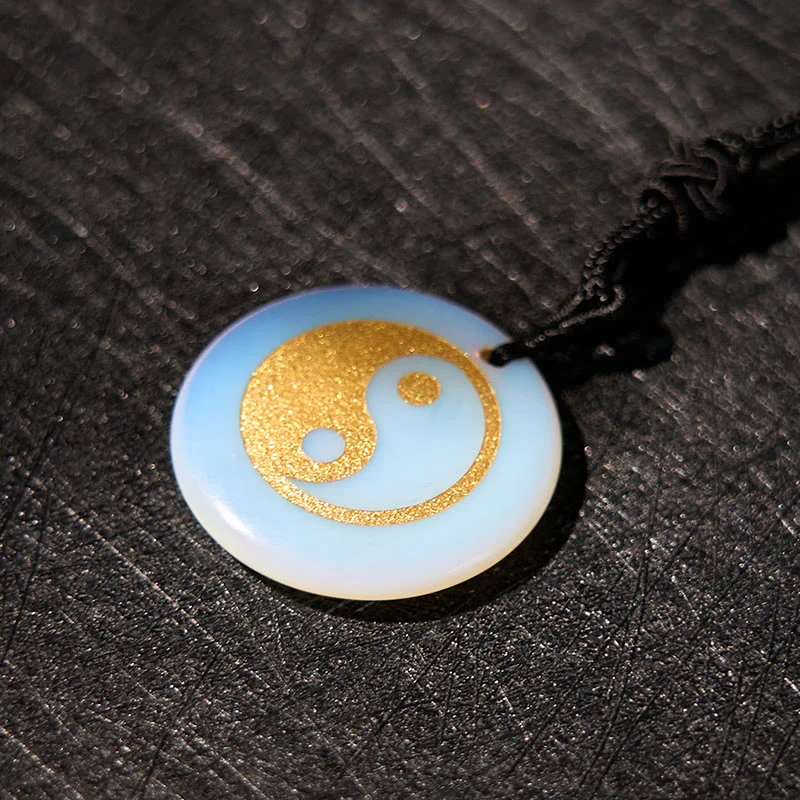 Buddha Stones Vari cristalli Ametista Occhio di tigre Avventurina verde Yin Yang Collana pendente spirituale - Image 33