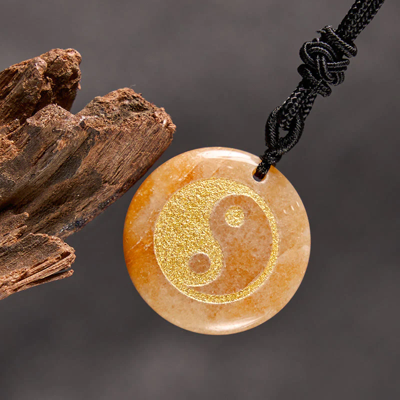 Buddha Stones Vari cristalli Ametista Occhio di tigre Avventurina verde Yin Yang Collana pendente spirituale - Image 37