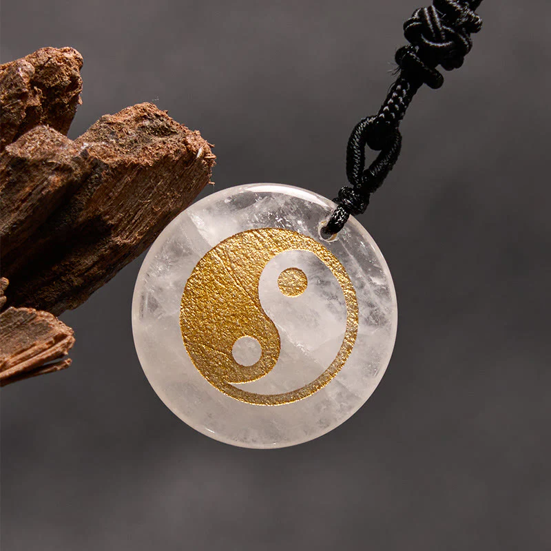 Buddha Stones Vari cristalli Ametista Occhio di tigre Avventurina verde Yin Yang Collana pendente spirituale - Image 49