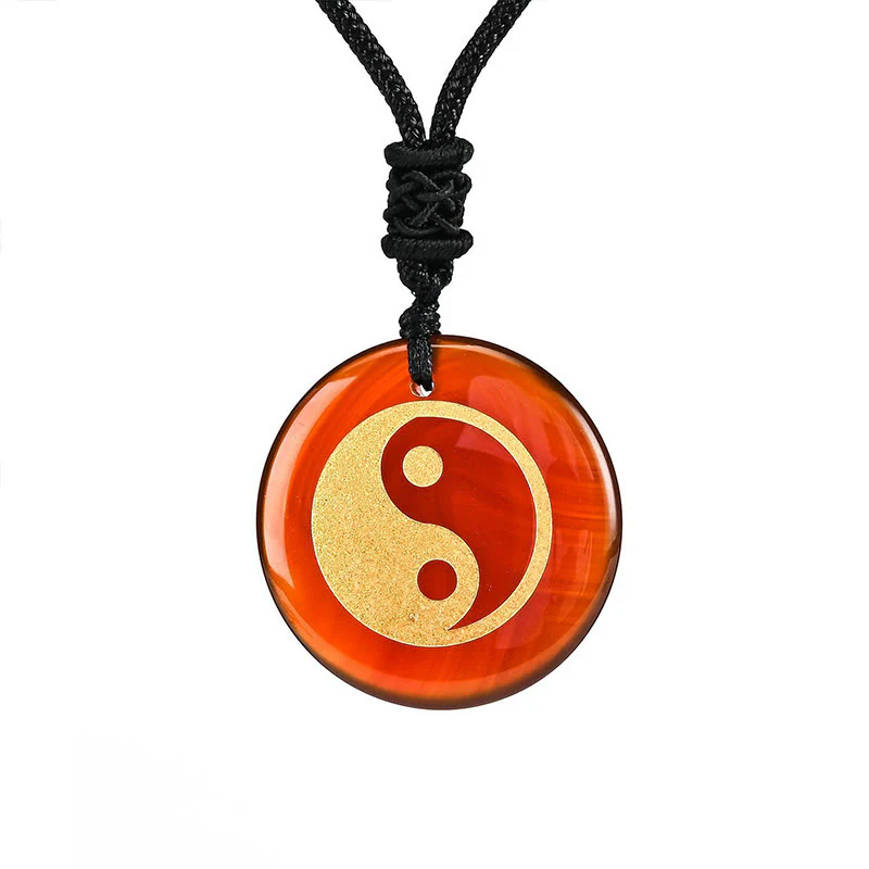 Buddha Stones Vari cristalli Ametista Occhio di tigre Avventurina verde Yin Yang Collana pendente spirituale - Image 61