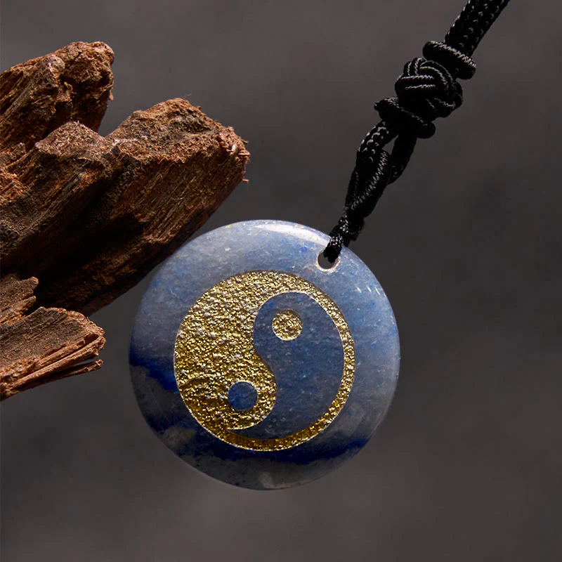 Buddha Stones Vari cristalli Ametista Occhio di tigre Avventurina verde Yin Yang Collana pendente spirituale - Image 68