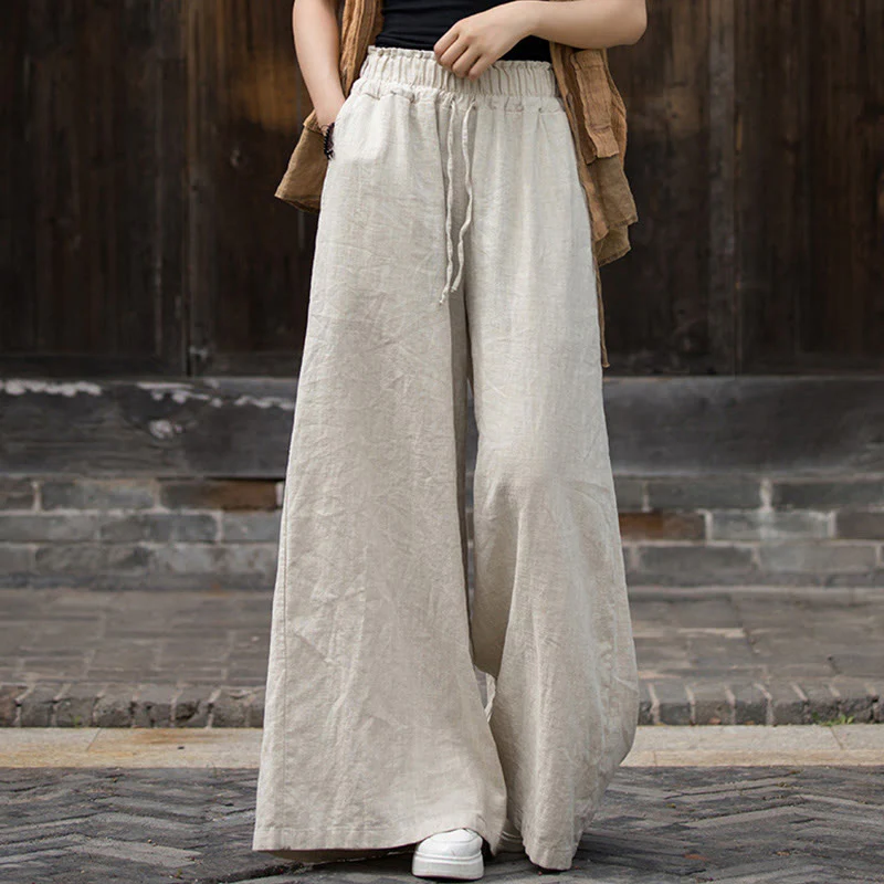 Abito da donna a maniche corte sotto il ginocchio con tasche, in ramia e lino, tinto a mano con motivo Buddha Stones. - Image 19