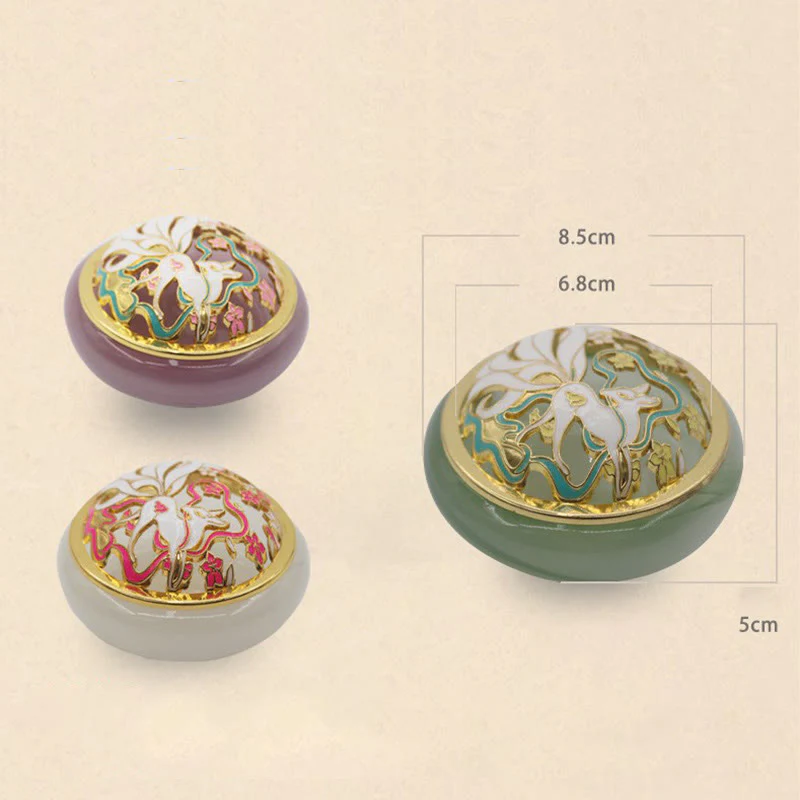 Buddha Stones Volpe a nove code Liuli Cristallo curativo Meditazione Bruciatore di incenso - Image 17