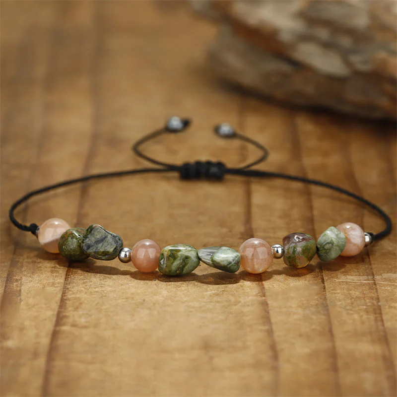 Buddha Stones You Are Amazing Braccialetto positivo in pietra del sole di riolite - Image 9