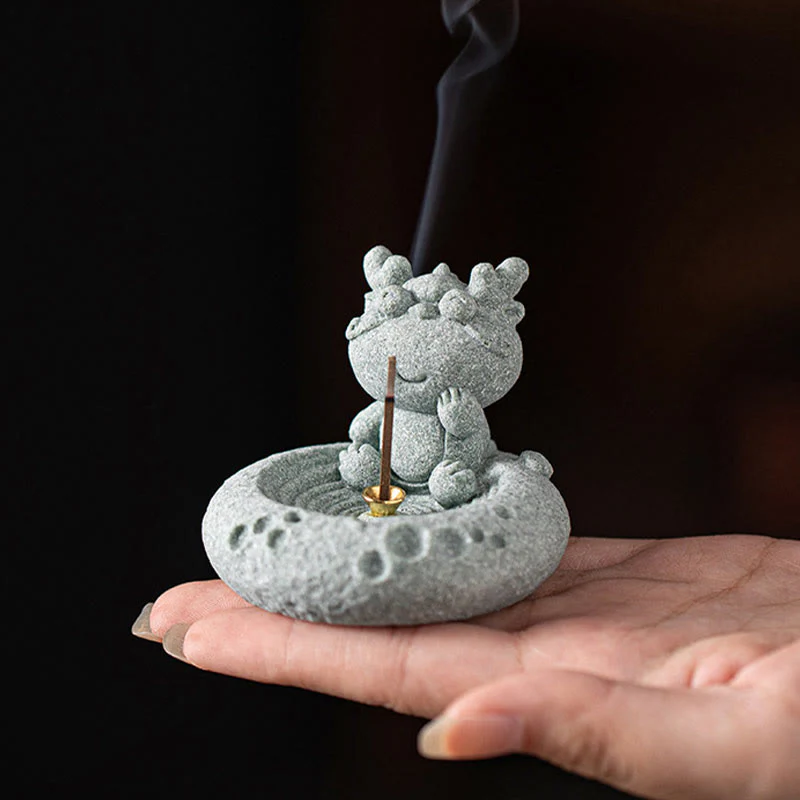 Buddha Stones Zodiaco cinese Bruciatore di incenso curativo Decorazione da scrivania - Image 21