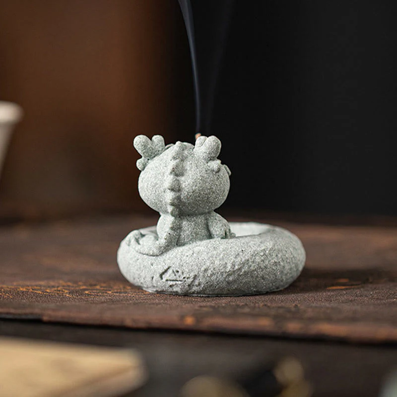 Buddha Stones Zodiaco cinese Bruciatore di incenso curativo Decorazione da scrivania - Image 22