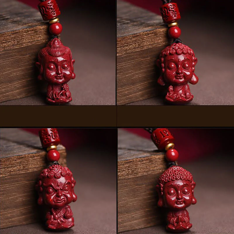 Buddha Stones Zodiaco cinese Buddha natale Cinabro naturale Amuleto Tieni lontani gli spiriti maligni Collana pendente - Image 21