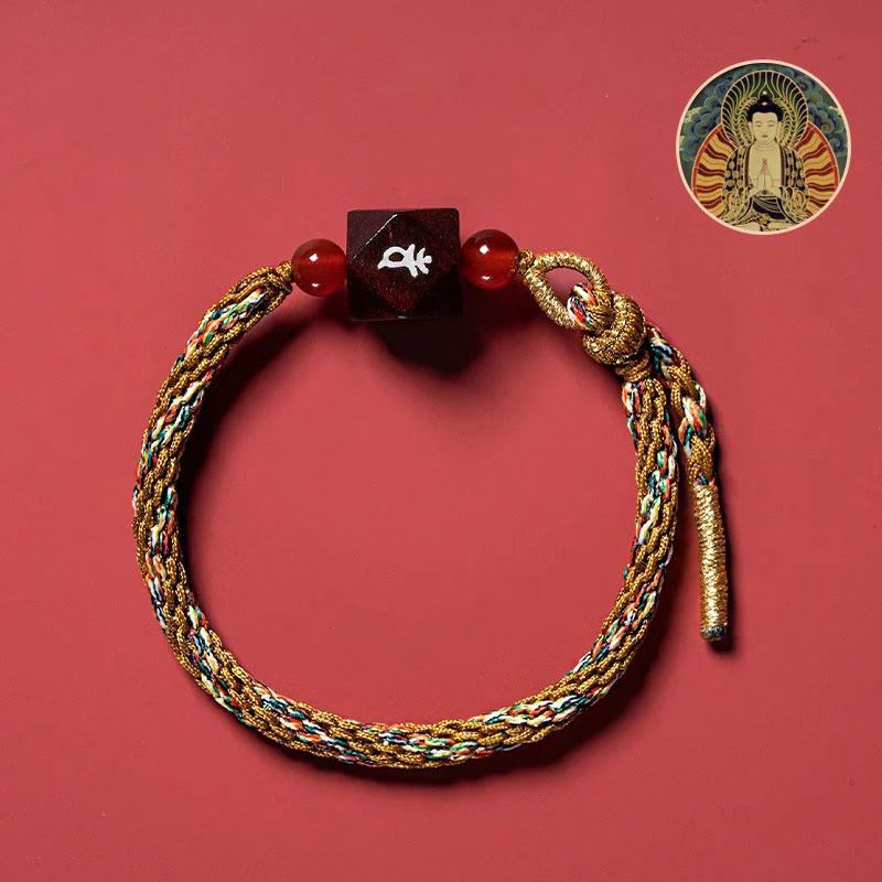 Buddha Stones Zodiaco cinese Buddha natale Piccola foglia Sandalo rosso Corda rossa Braccialetto di protezione - Image 14