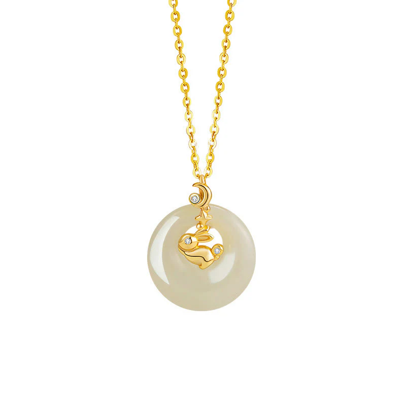 Buddha Stones Zodiaco cinese Giada Hetian Argento Sterling 925 Collana con ciondolo Abbondanza - Image 15