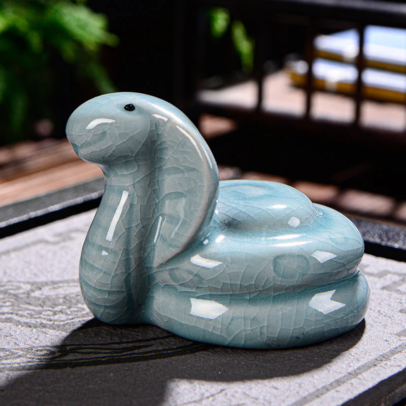 Buddha Stones Zodiaco cinese Ricchezza Ceramica Tè Animale domestico Decorazione della casa Figurina - Image 13