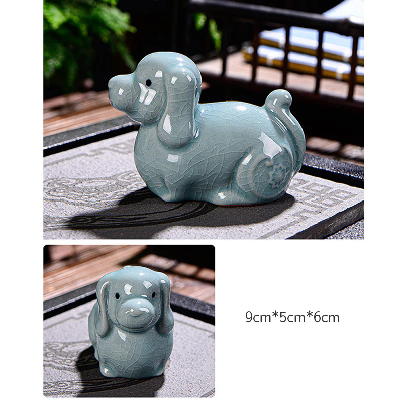 Buddha Stones Zodiaco cinese Ricchezza Ceramica Tè Animale domestico Decorazione della casa Figurina - Image 26