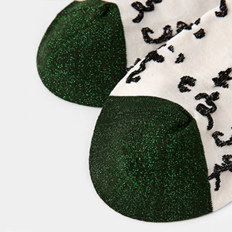 Calzini da donna in cotone micro Crew con motivo di calligrafia cinese Buddha Stones , abbinati ai colori - Image 10