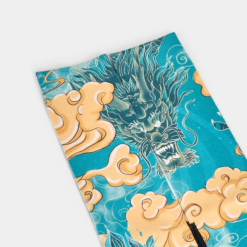 Calzini da uomo con motivo Buddha Stones Casual Dragon e nuvole di buon auspicio - Image 3