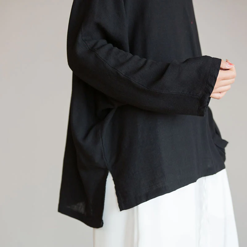 Camicetta con scollo a V Buddha Stones , camicia da donna, manica lunga, stile cinese Hanfu - Image 18