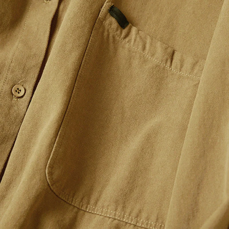 Camicia da donna in cotone a maniche lunghe con colletto rialzato e bottoni casual, motivo Buddha Stones - Image 10