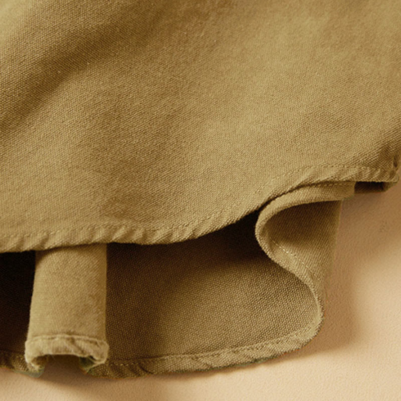 Camicia da donna in cotone a maniche lunghe con colletto rialzato e bottoni casual, motivo Buddha Stones - Image 13