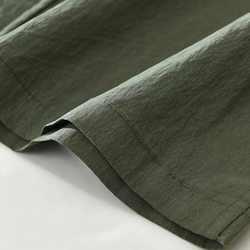 Camicia da uomo con tasche, maniche lunghe e bottoni, design semplice, motivo Buddha Stones Daily - Image 13